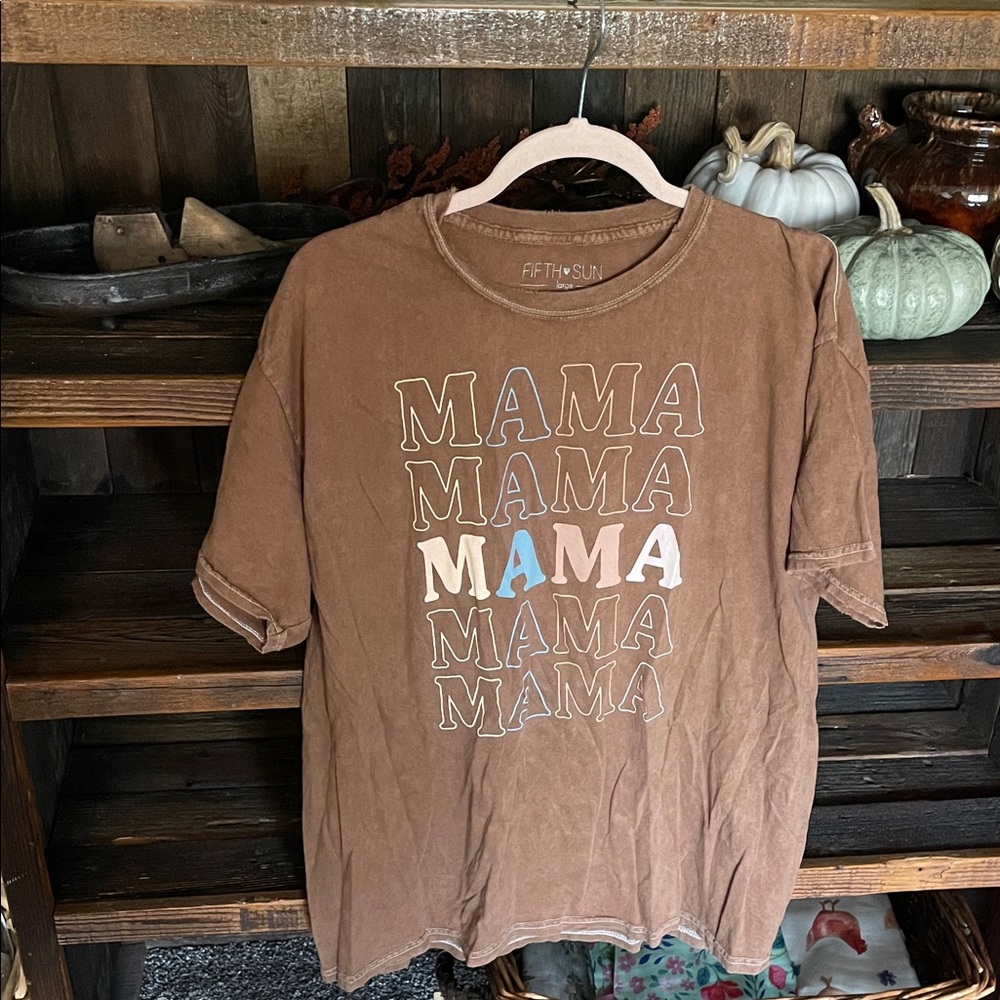 Fifth Sun Brown 'MAMA' Graphic Kids Tee